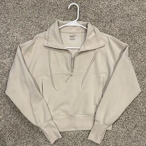Old Navy Beige Quarter-Zip Pullover